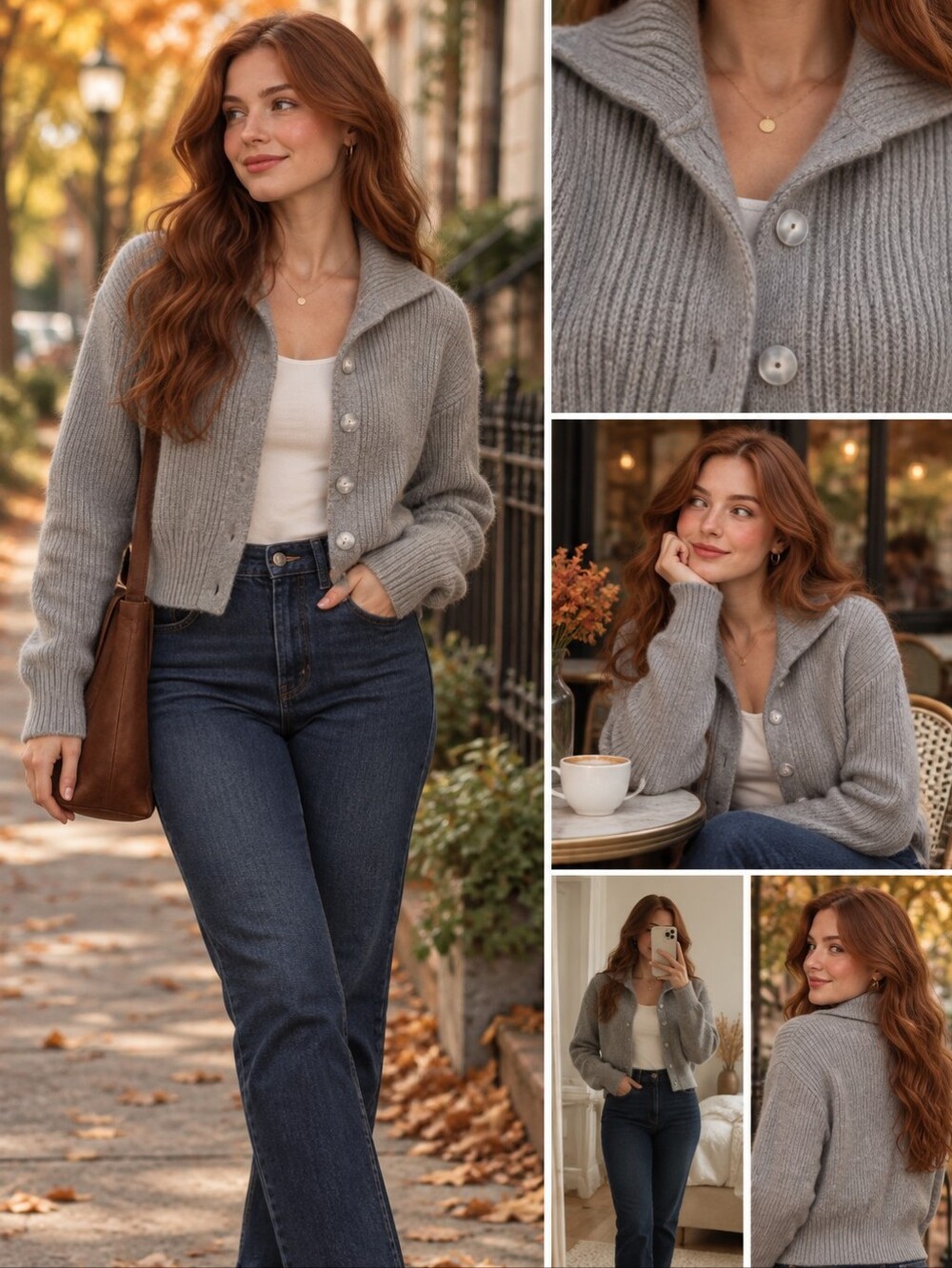 Abercrombie NWT Women's Gray Button-Up Sweater Cardigan Thick XS S Winter Fall